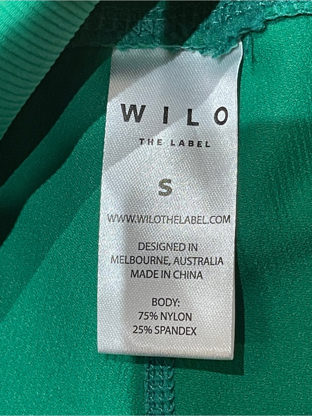 Wilo The Label Emerald Green Biker Athletic Shorts- Size Small - Picture 9 of 14